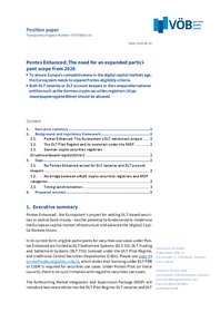 Publikation öffnen: VÖB Position: Pontes Enhanced – The need for an expanded partici-pant scope from 2028