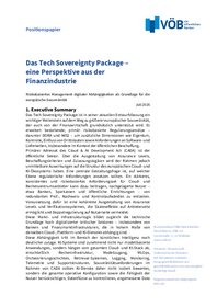Publikation öffnen: VÖB Position zum Tech Sovereignty Package